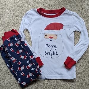 Gymboree Merry & Bright Christmas Santa pajamas